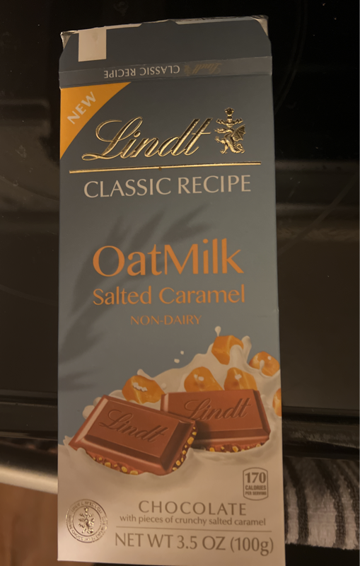 Is it Vegan? Lindt Oatmilk Salted Caramel Non-dairy Chocolate