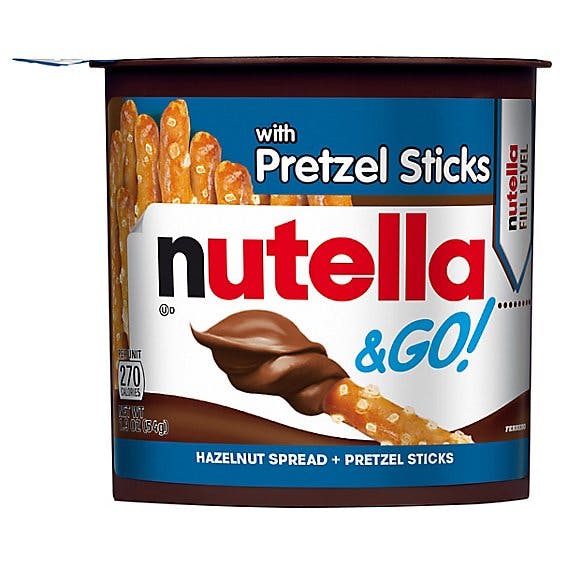 Is it Dairy Free? Nutella & Go! Spread Hazelnut With Cocoa Pretzel