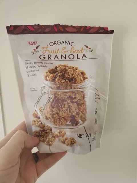 Is it Corn Free? Trader Joe's Organic Fruit & Seed Granola