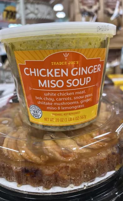 Is it Vegan? Trader Joe's Chicken Ginger Miso Soup