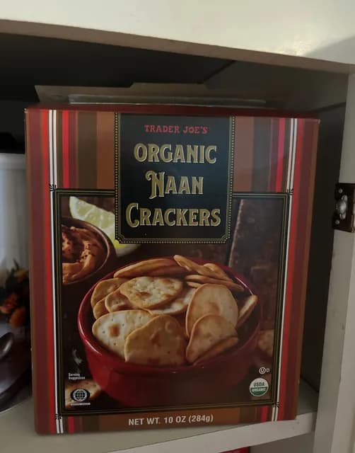 Is it Low FODMAP? Trader Joe's Organic Naan Crackers