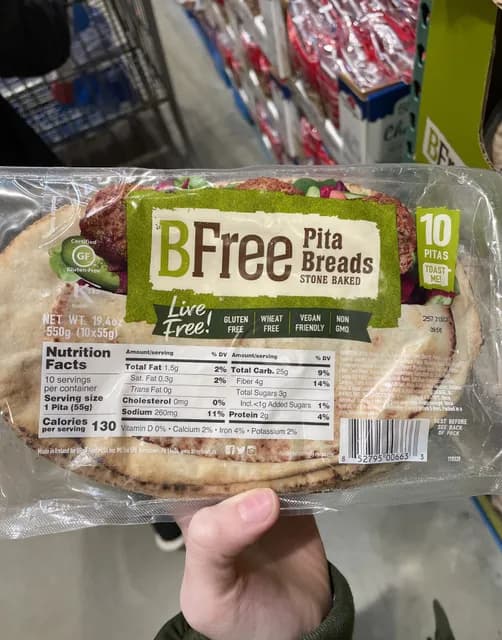 Is it Wheat Free? Bfree Stone Baked Pita Breads