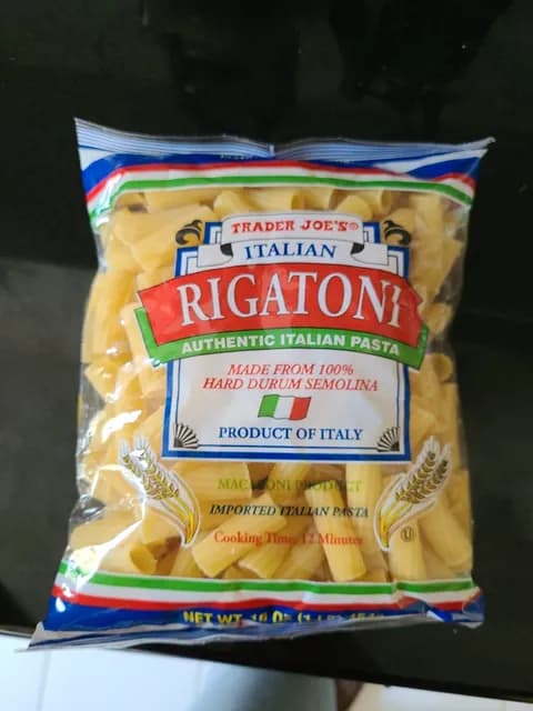 Is it Low FODMAP? Trader Joe's Italian Rigatoni Pasta