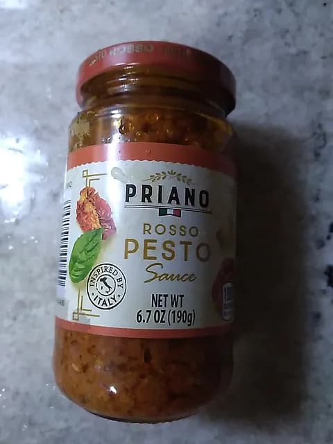 Is it Dairy Free? Priano Rosso Pesto Sauce