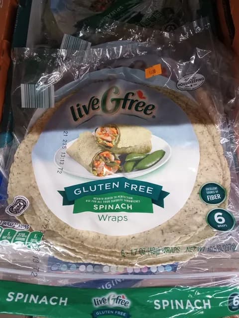 Is it Wheat Free? Livegfree Gluten Free Spinach Wraps