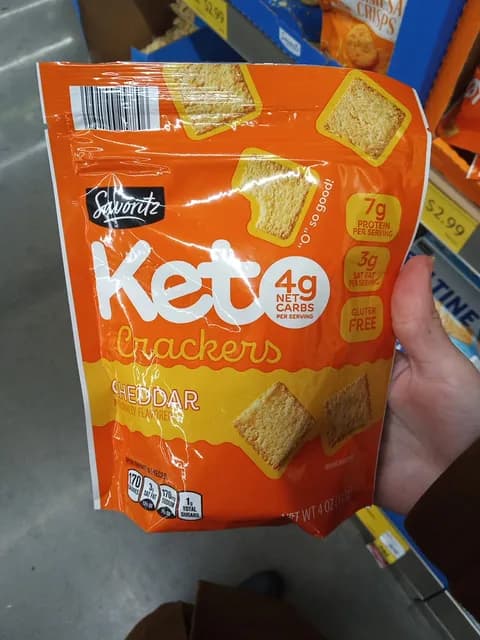 Is it Gluten Free? Savoritz Keto Crackers Cheddar Naturally Flavored