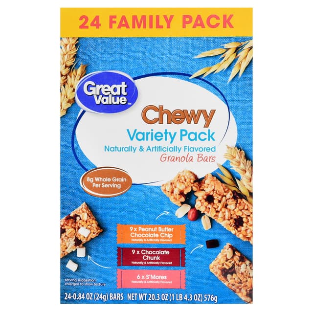 Is it Fish Free? Great Value Chewy Granola Bars Variety Pack