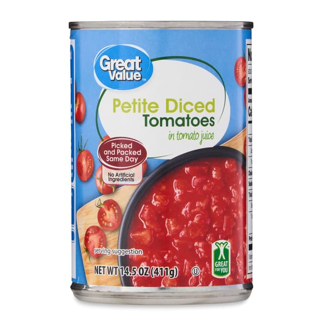 Is it Paleo? Great Value Petite Diced Tomatoes In Tomato Juice