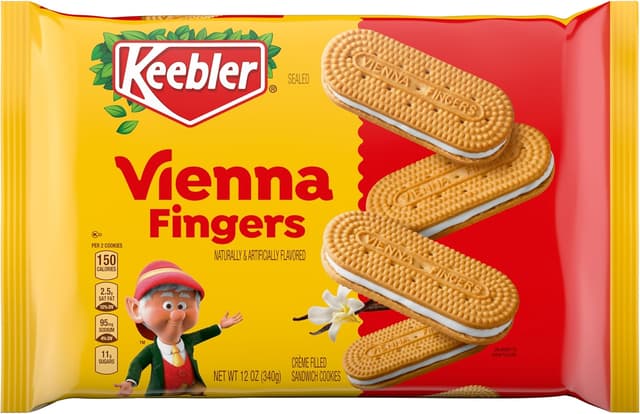 Is it Vegan? Keebler Vienna Fingers Vanilla Fudge Crème Filled Sandwich Cookies