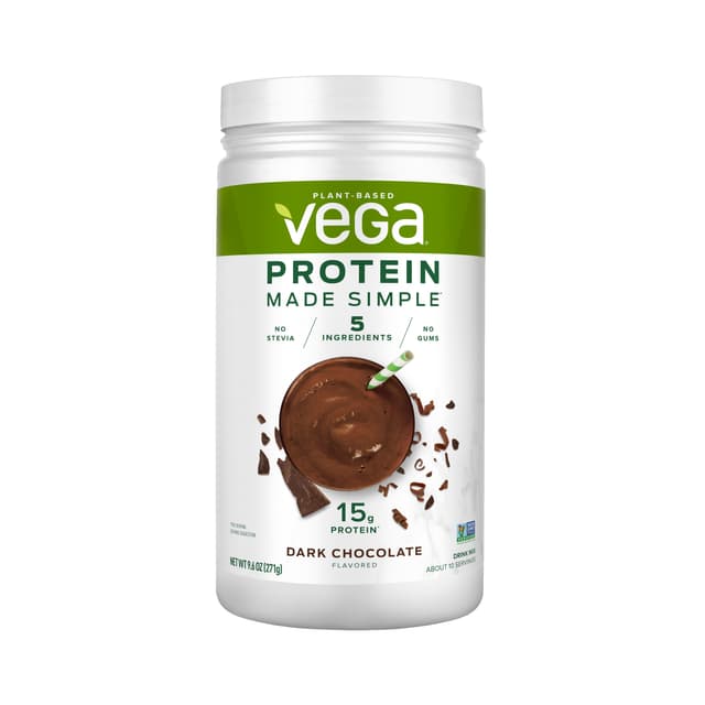 Is it Pescatarian? Vega Protein Made Simple Vegan Protein Powder, Dark Chocolate