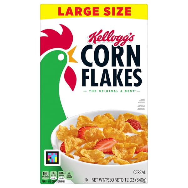 Is it Wheat Free? Corn Flakes Breakfast Cereal 8 Vitamins And Minerals Original