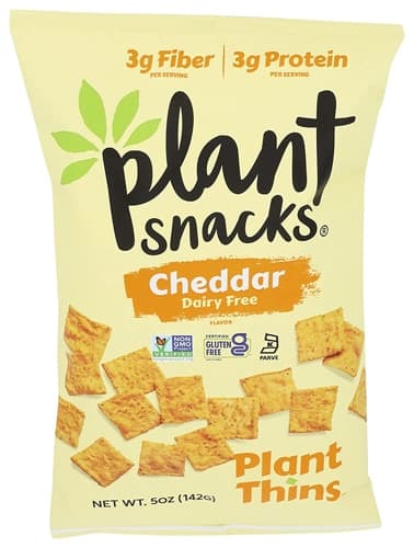 Is it Dairy Free? Plant Snacks Plant Thins, Dairy Free Cheddar